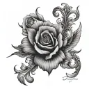 Psalm 23:4 tattoo design idea