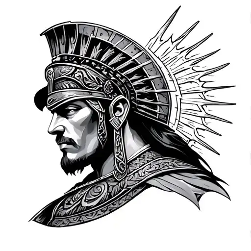 Centurion tattoo design idea