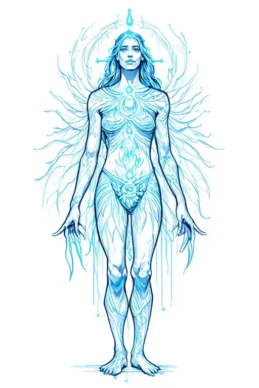 Blue Healers standing tattoo design idea