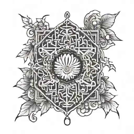 japanese omamori charm tattoo design idea