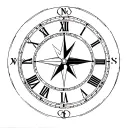 clock, compass rose tattoo design idea