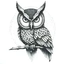 blade runner owl tattoo design idea
