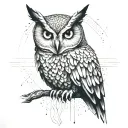 blade runner owl tattoo design idea