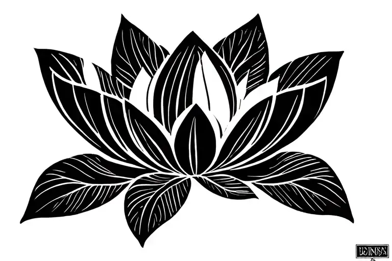 lotus flower mandala design incorporating elements tattoo design idea
