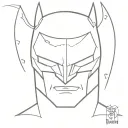 batman no cinema tattoo design idea