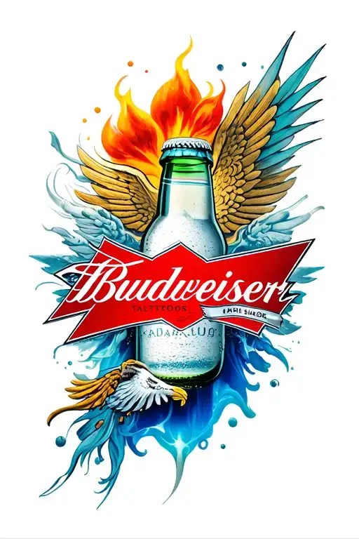 Budweiser tattoo design idea