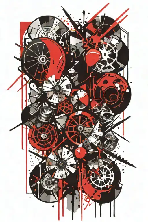 Crystal tattoo design idea