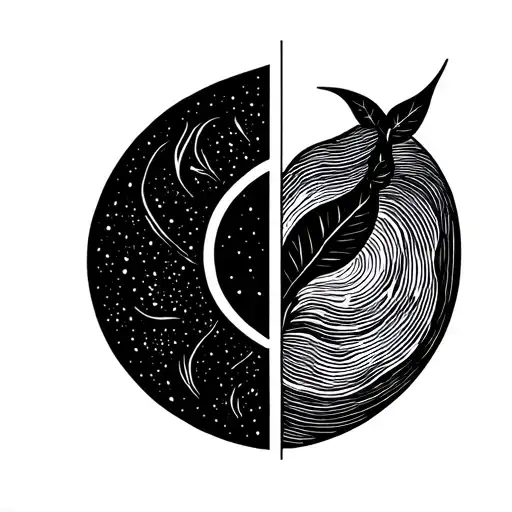 A minimalist design symbolizing self-love and balance tattoo design idea