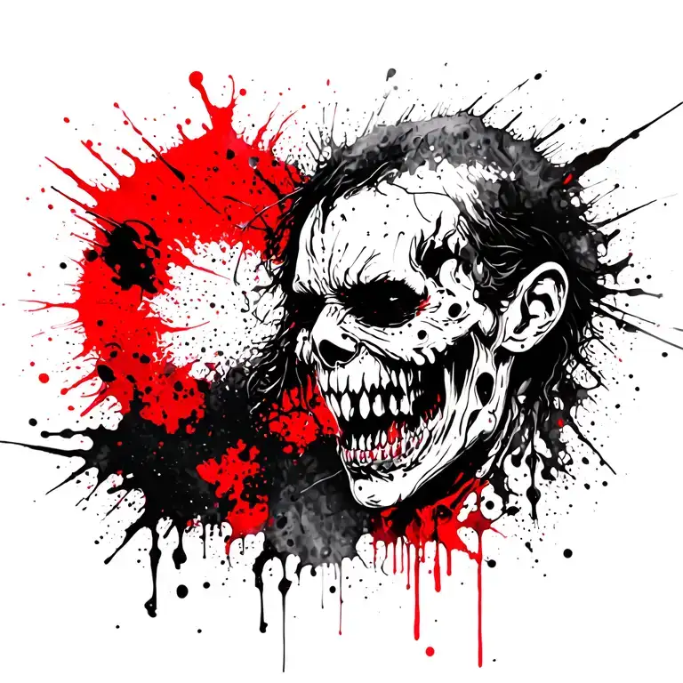 demonic tattoo design idea