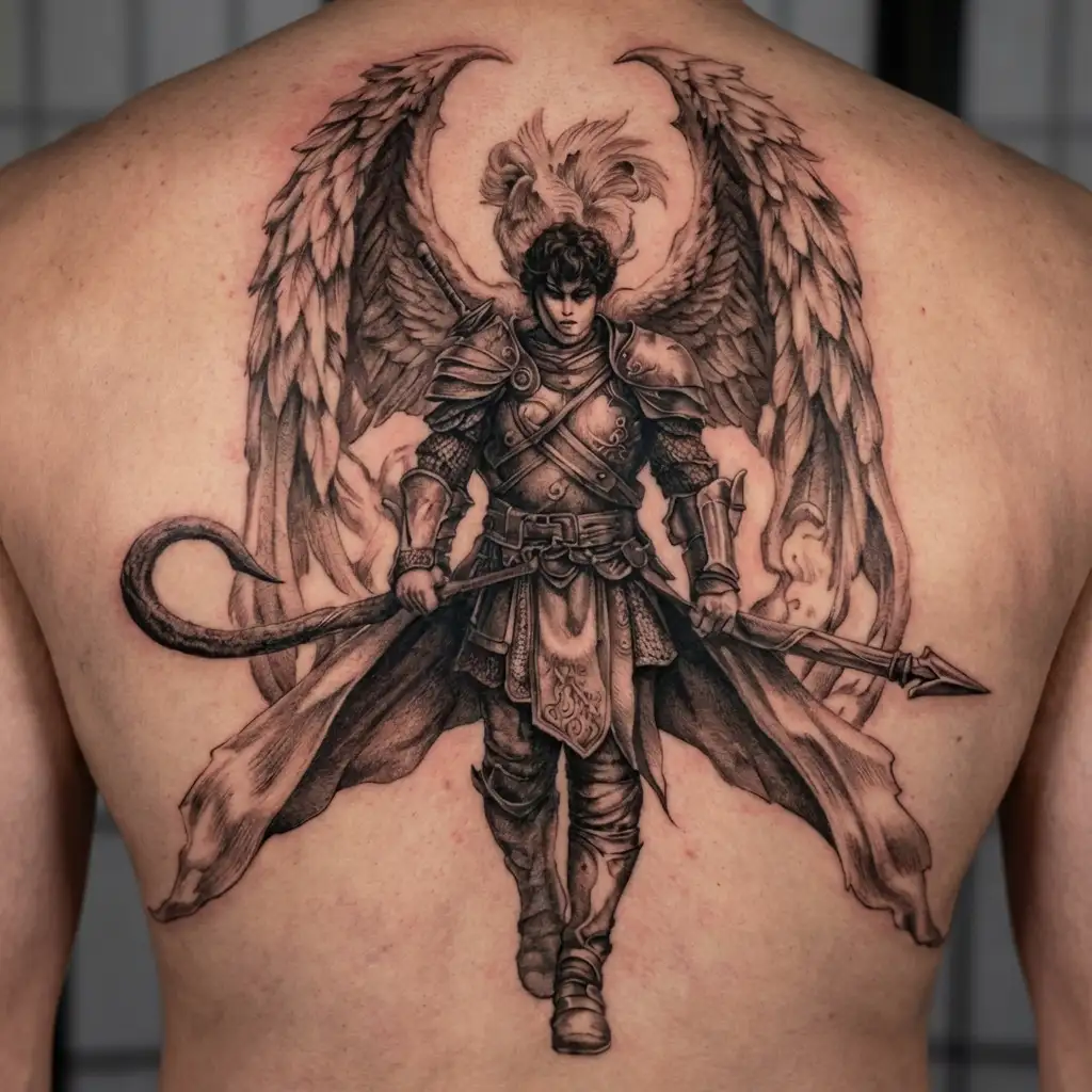 Berserk Guts wielding the Dragon Slayer tattoo design idea