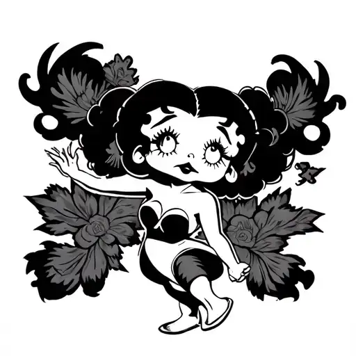 popeye betty boop felix tattoo design idea