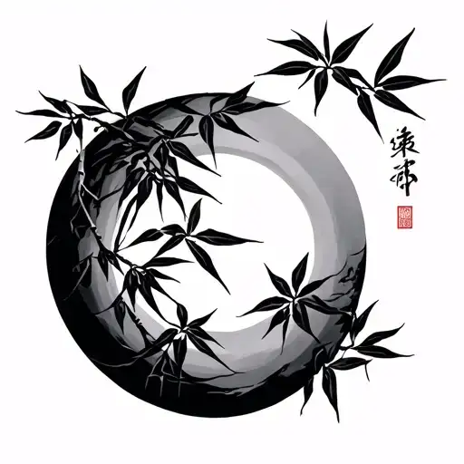 Japanese Bamboo tattoo design idea