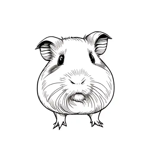 guinea pig tattoo design idea