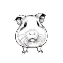 guinea pig tattoo design idea