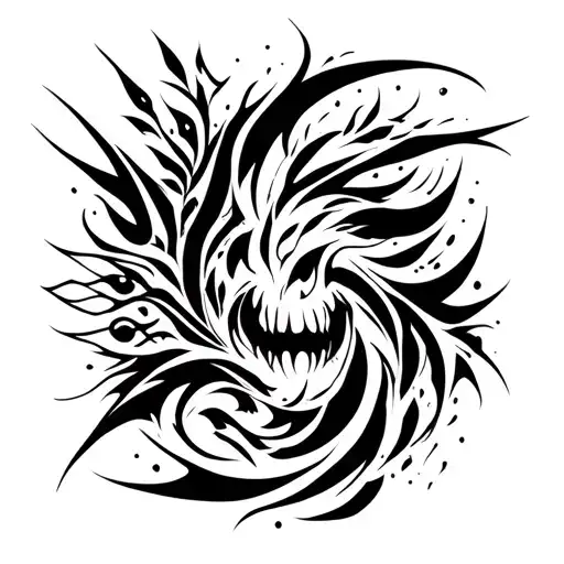 struggle, misunderstanding, pain, strength and self-preservation tattoo design idea