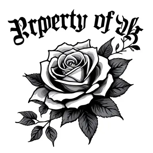 Property Of andy tattoo design idea