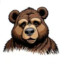 yogi bear cartoon tattoo design idea