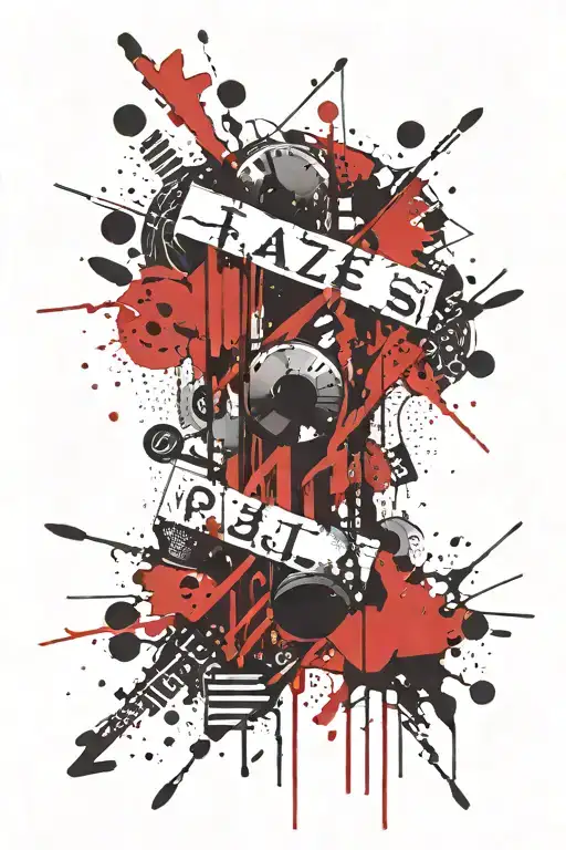 Words and a number 2 tattoo design idea