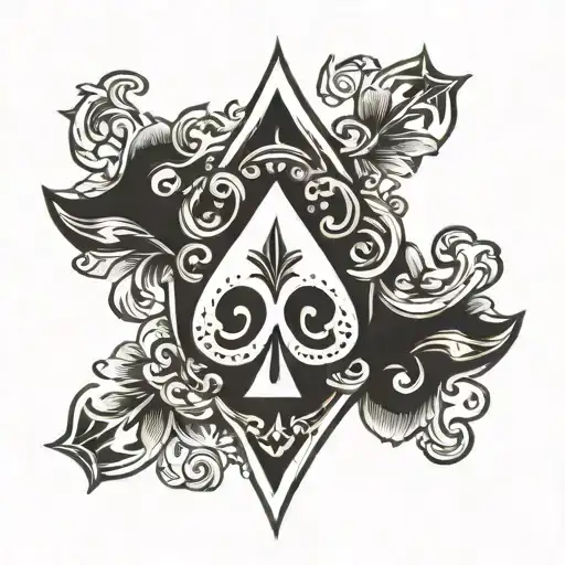 spade tattoo design idea