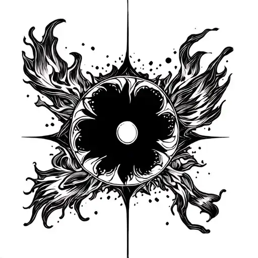 burning start tattoo tattoo design idea