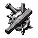 Carpentry tattoo design idea