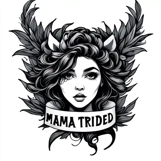mama tried tattoo design idea