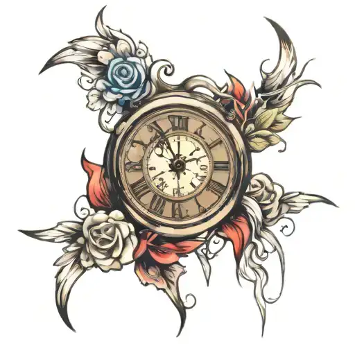 time heal all wounds tattoo design idea