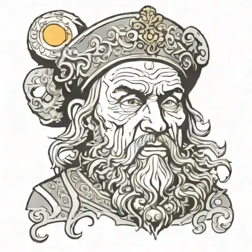 Ivan the terrible painting  tattoo design idea