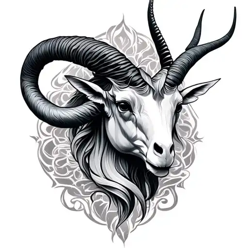 Cancer And Capricorn Combined tattoo design idea