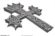 Philippians 4:13 and Celtic cross tattoo design idea