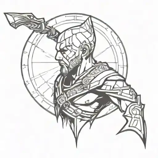 Atreus from god of war tattoo design idea