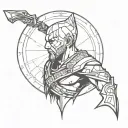 Atreus from god of war tattoo design idea