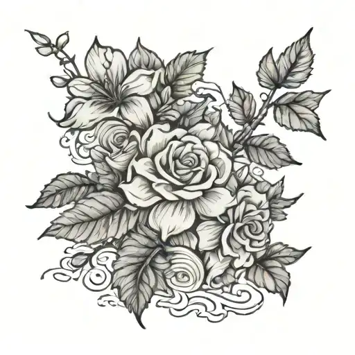 Georgia state outline tattoo design idea