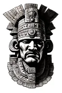 Mayan temple tattoo design idea