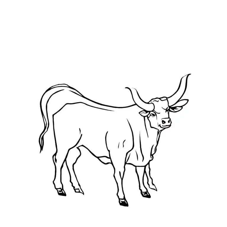 Chinese Ox tattoo design idea