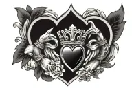 claddagh galway tattoo design idea