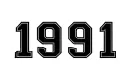 "1991" tattoo design idea