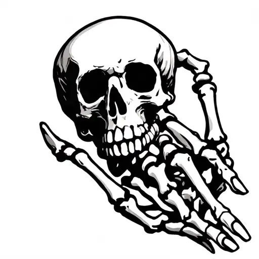 Skeleton hand tattoo tattoo design idea