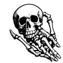 Skeleton hand tattoo tattoo design idea