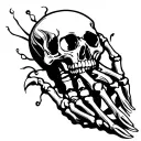 Skeleton hand tattoo tattoo design idea