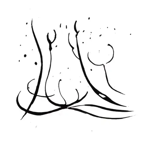 my life was black and white but she's the painter tattoo design idea