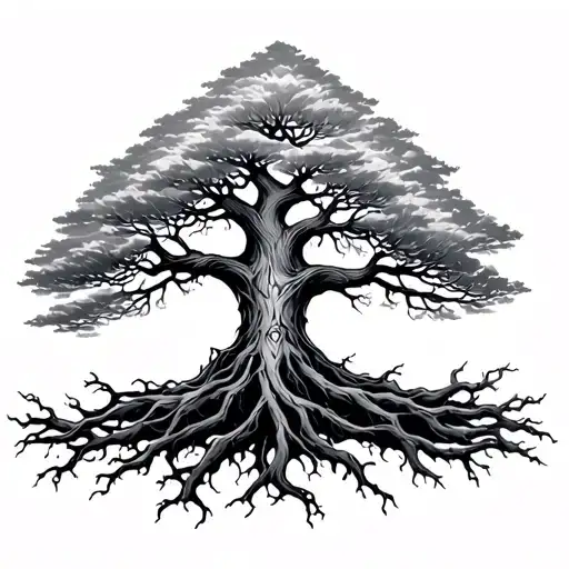 Yggdrasil Tree tattoo design idea