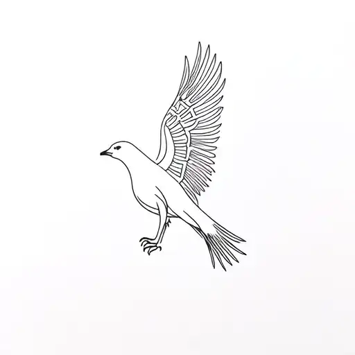 Hunter Angelica phoenix tattoo design idea