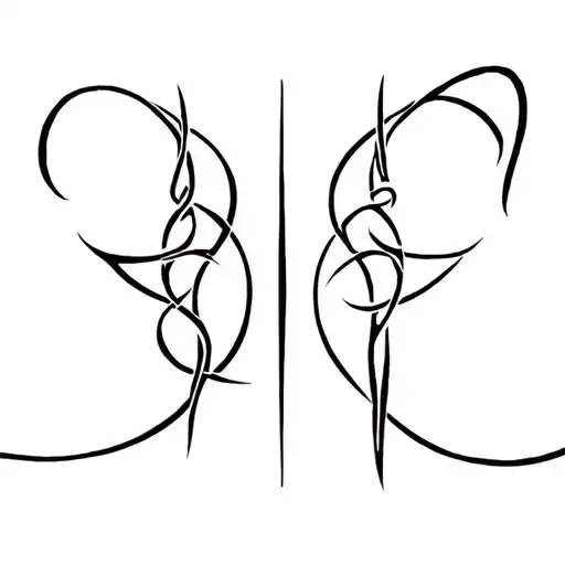 Celtic Father and son tattoo design idea