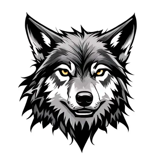 Spartan Wolf tattoo design idea