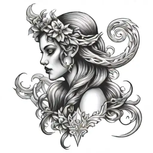 Lilith tattoo design idea