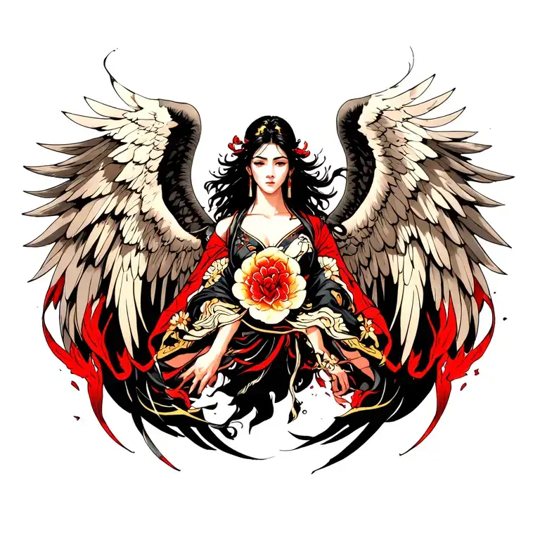 archangel uriel tattoo design idea