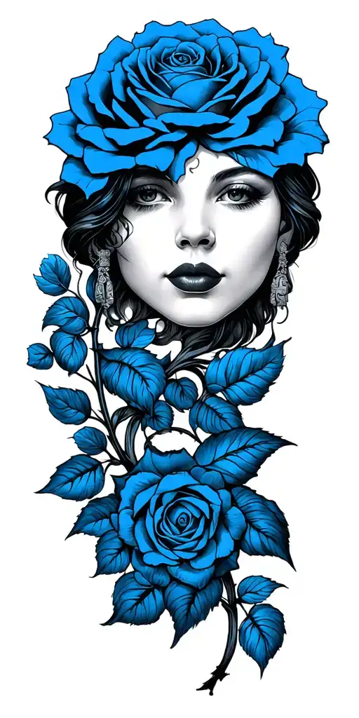 rosas kaiser blue lock tattoo design idea