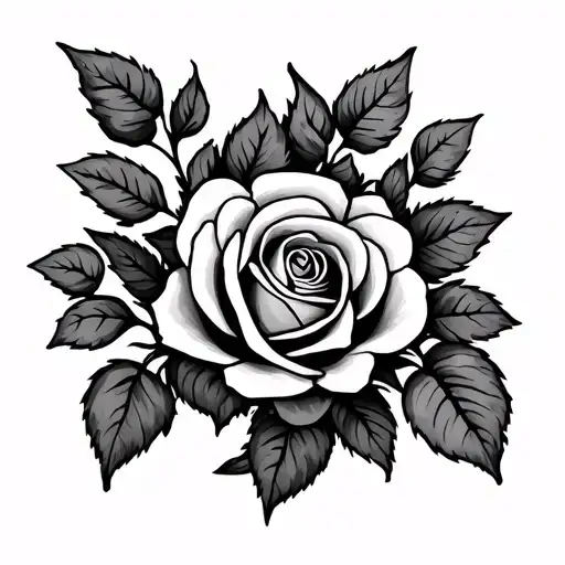 roses vine design tattoo design idea