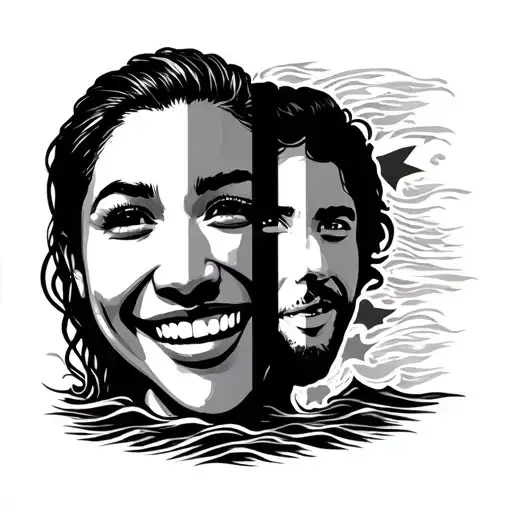 smile now cry later faces, flippino flag, flippnio start,cuban flag, cuban island, hawaiian island, ocean tattoo design idea